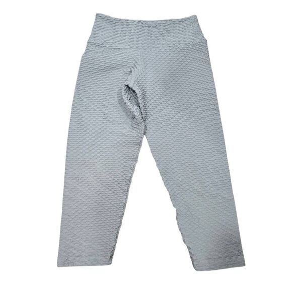 Booty by Brabant Crop Leggings Women's Mint Green Croc Skin Curvy - One Size - Picture 3 of 5